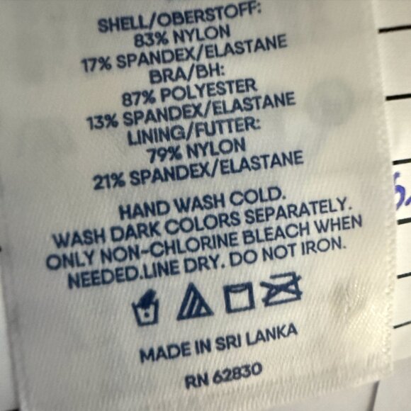 Lands' End Women's 14, 14 LONG High Waisted Bikini Bottoms Control Chlorine - Picture 5 of 6